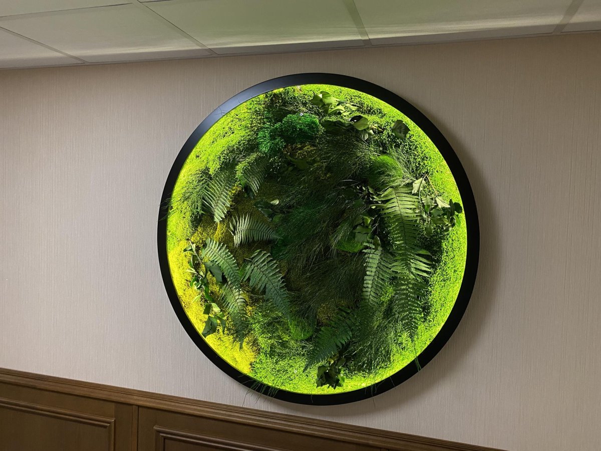 Панно из стабилизированного мха