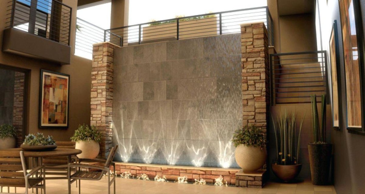 Настенный водопад для квартиры