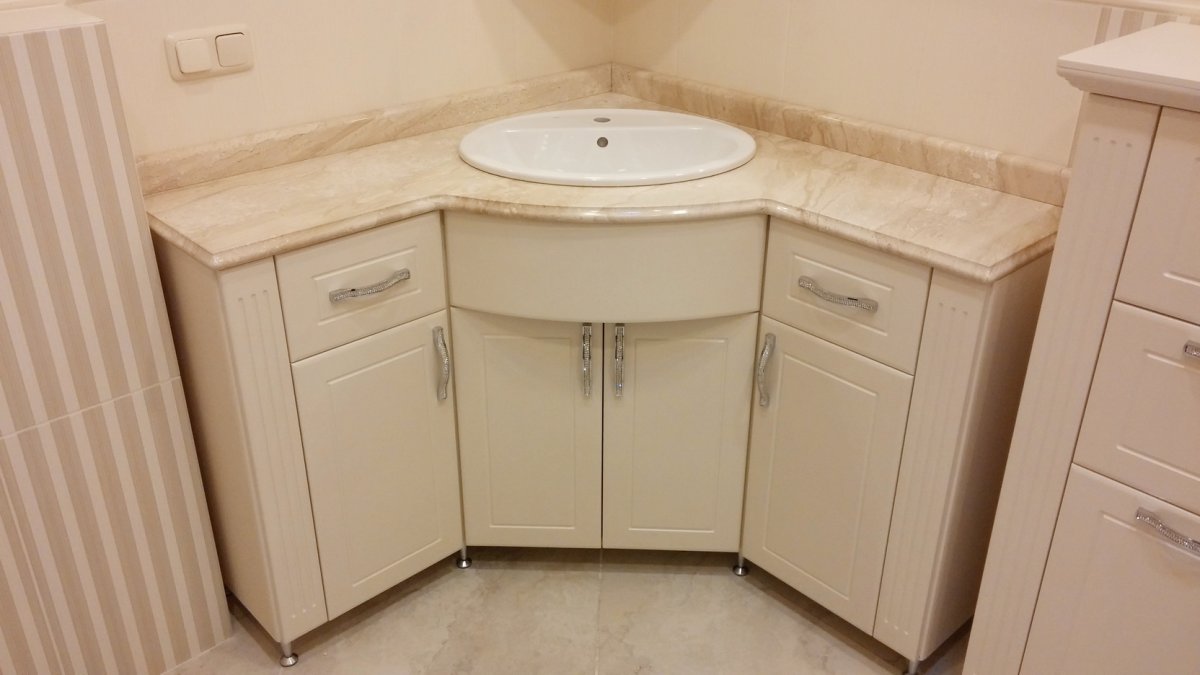 Угловая тумба под мойку 1040х570