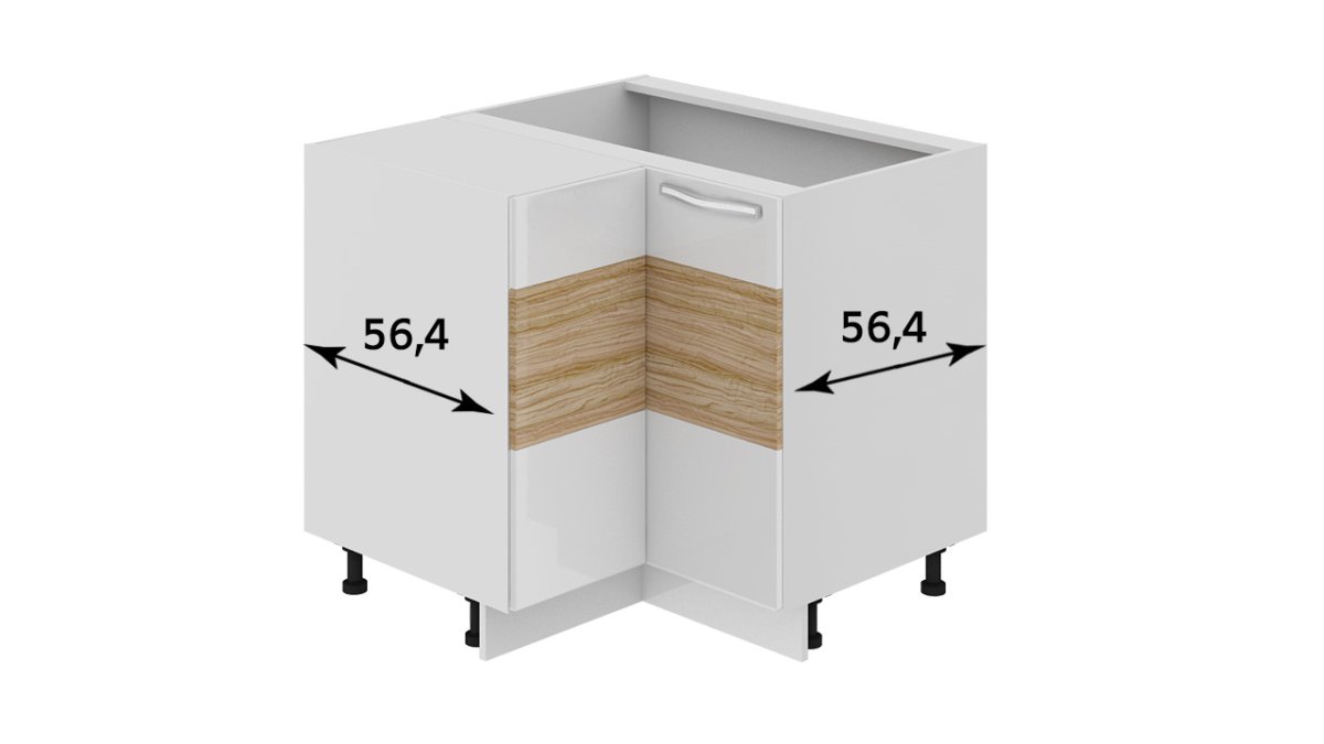 Шкаф Нижний под мойку угловой 800х800