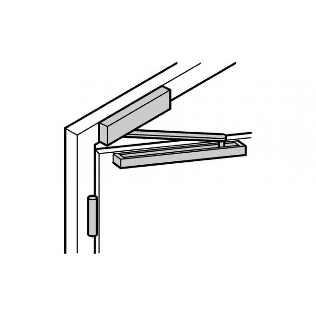 Доводчик полосковый со скользящей тягой Doorlock