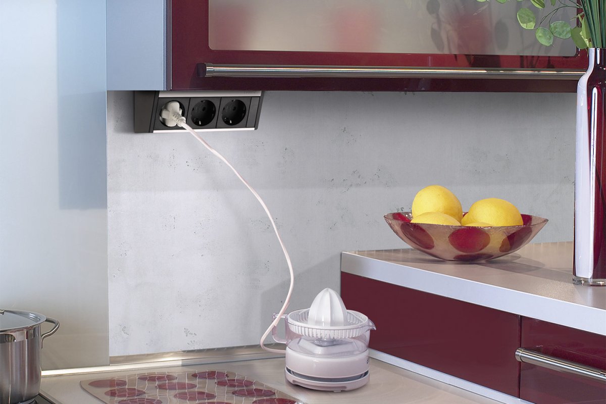 Горизонтальный блоки розеток Evoline