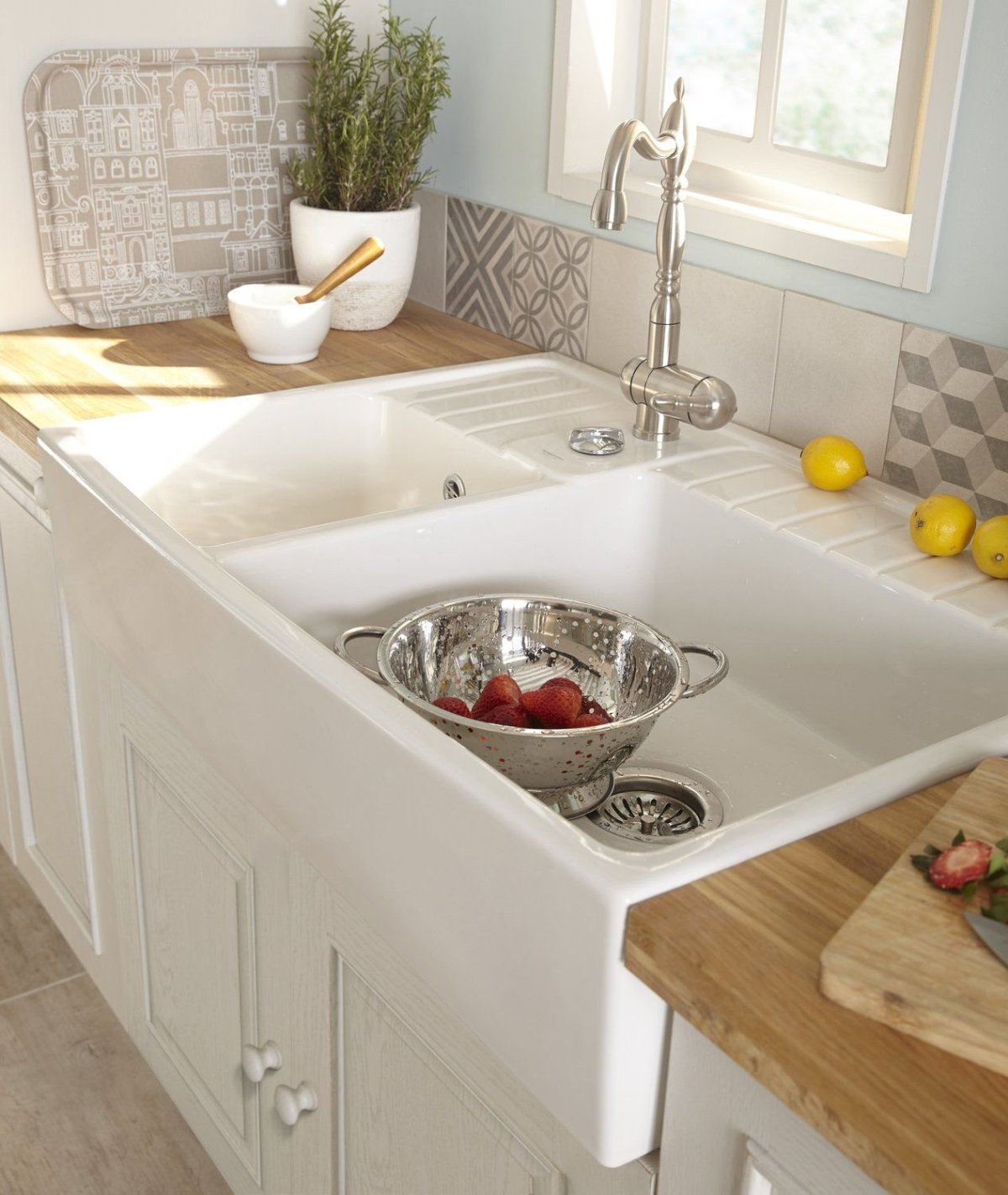 Раковина икеа для кухни белая ХАВСЕН