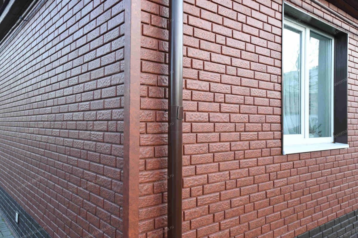 Фасадная панель ю-пласт Стоун-Хаус кирпич