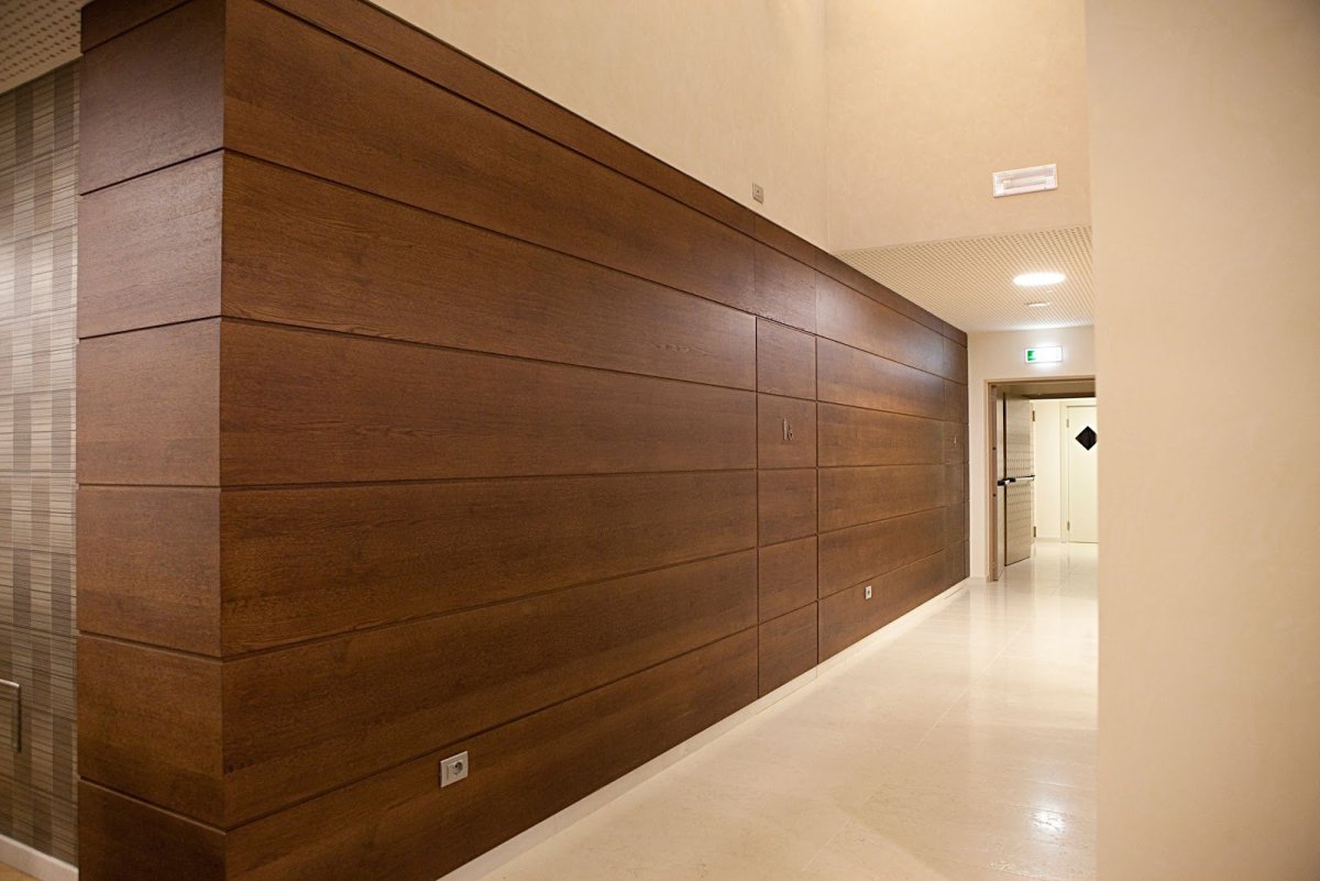 Шпонированные панели Topperfo Micro Ulme Stone Edition Acoustic Wood Panel