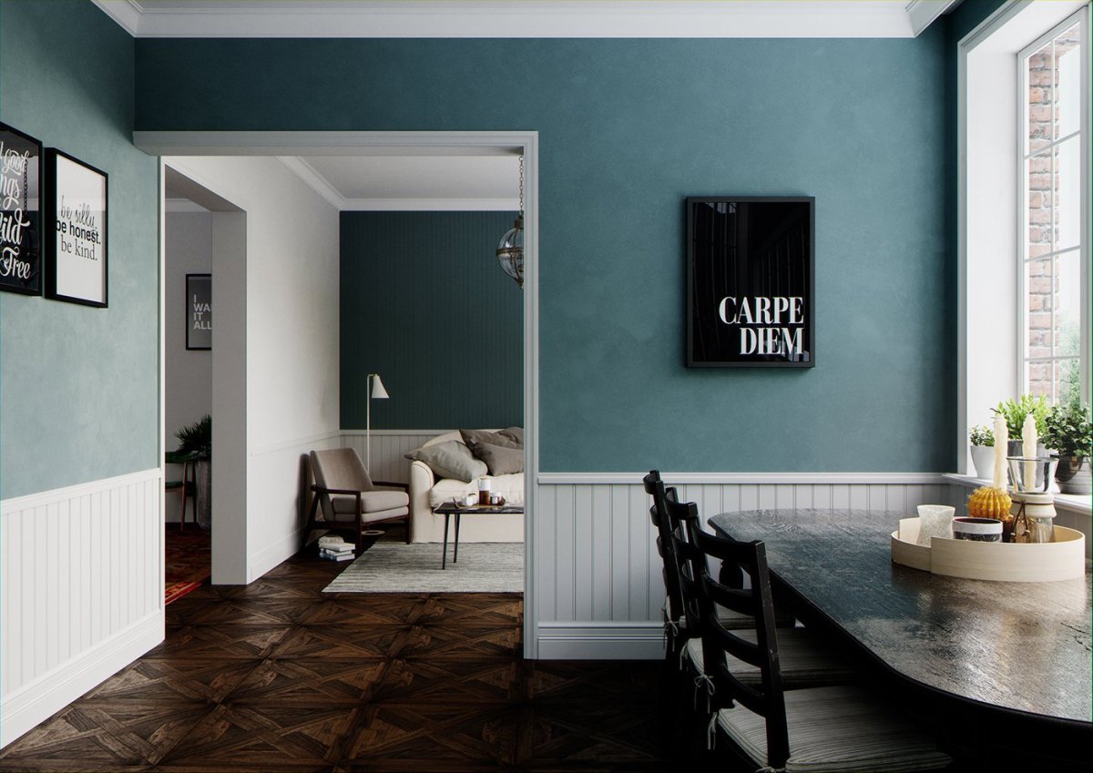 Серая краска для стен