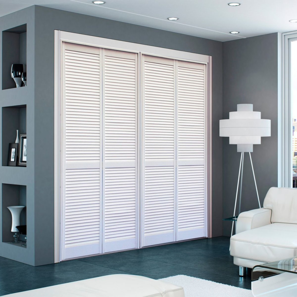 Двери жалюзи для шкафа купе