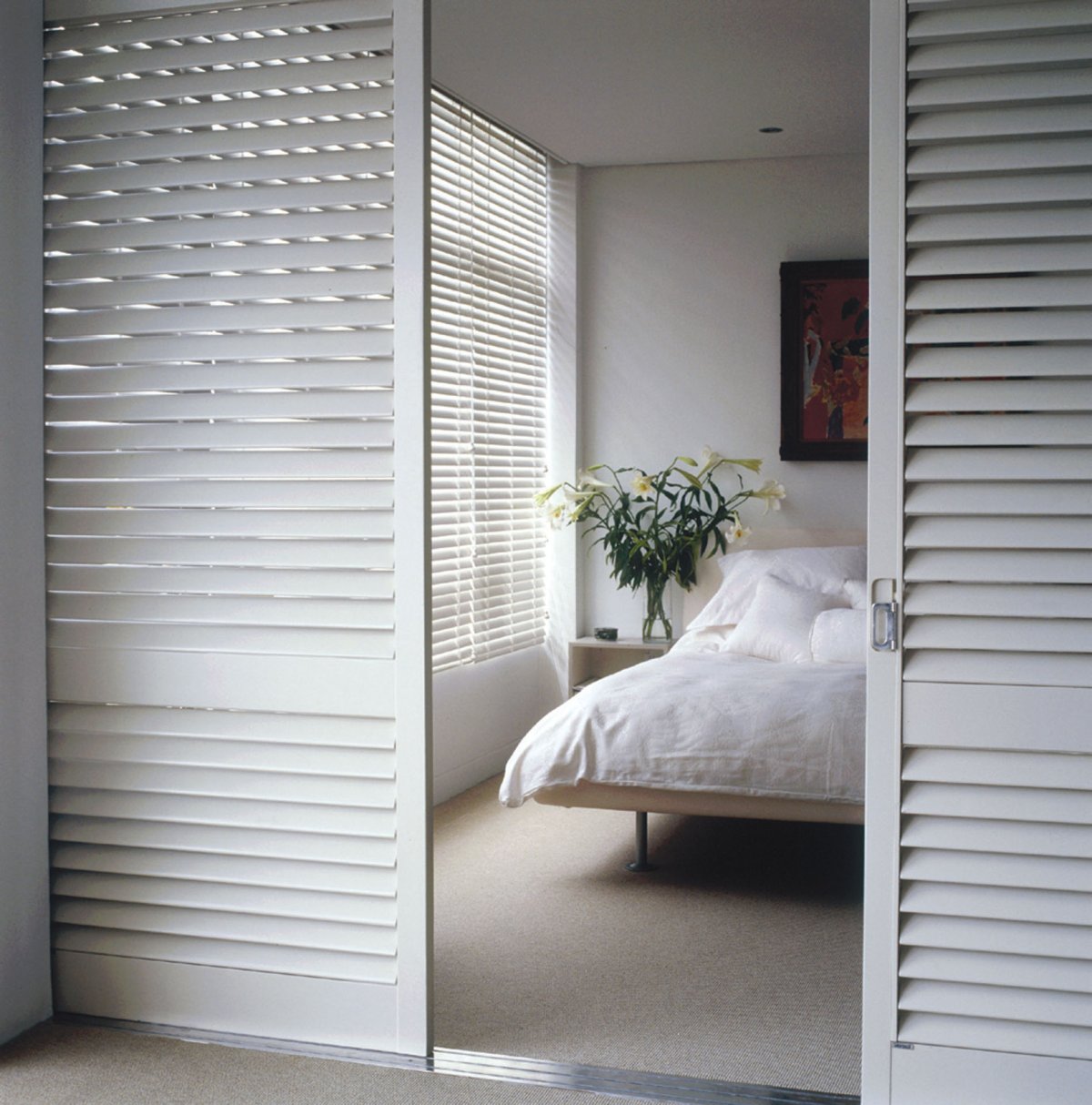 Раздвижные жалюзийные двери