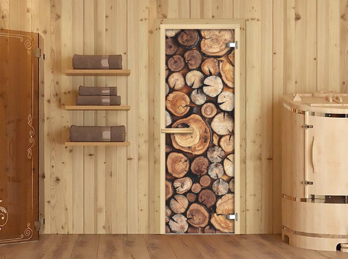 Стеклянная дверь для сауны 1700/700