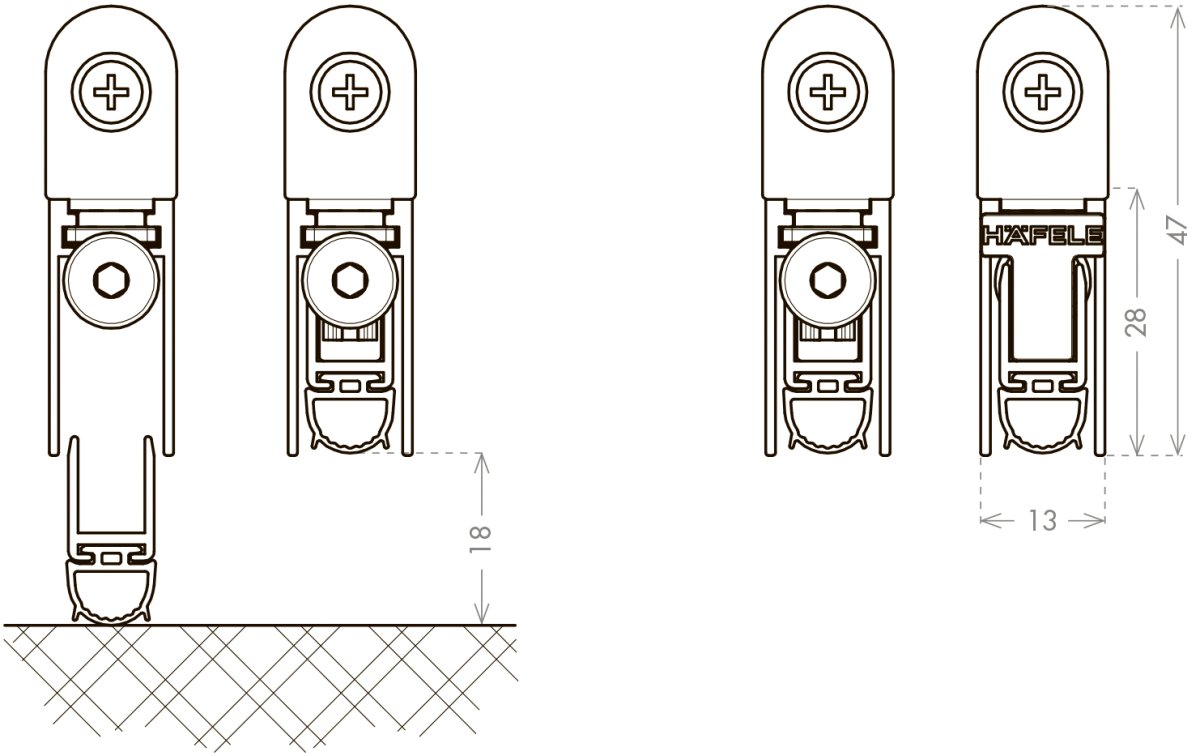 Автопорог для противопожарных дверей