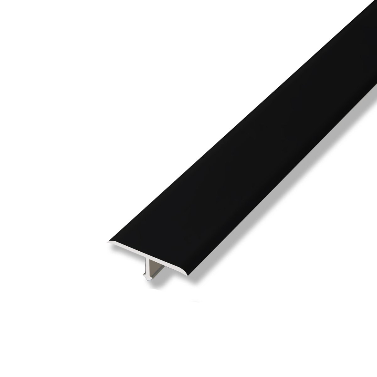 Профиль декоративный т-образный 10 мм черный матовый