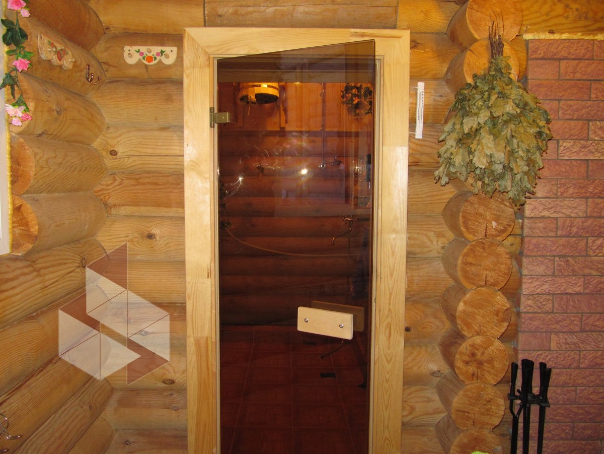 Дверь в сауну стеклянная