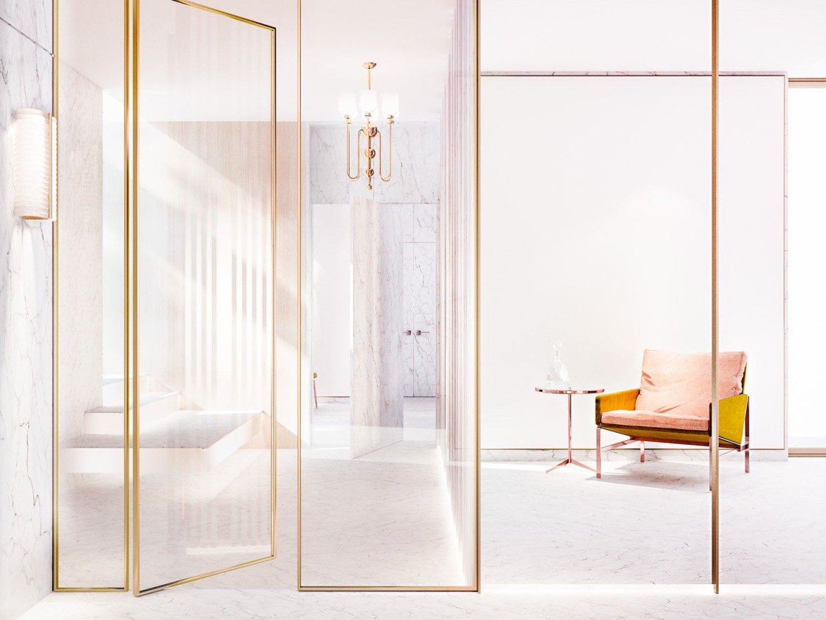 Стеклянная дверь