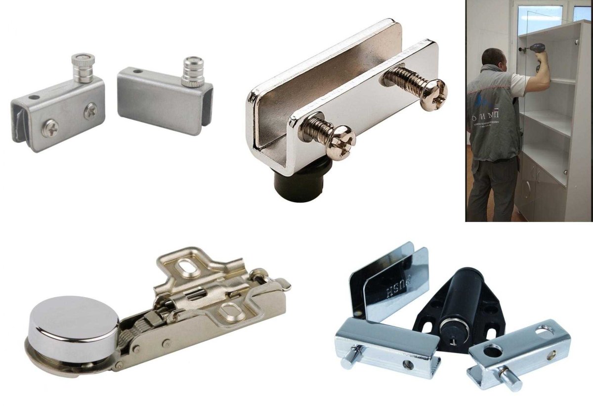 Петли для стеклянных дверей Boyard