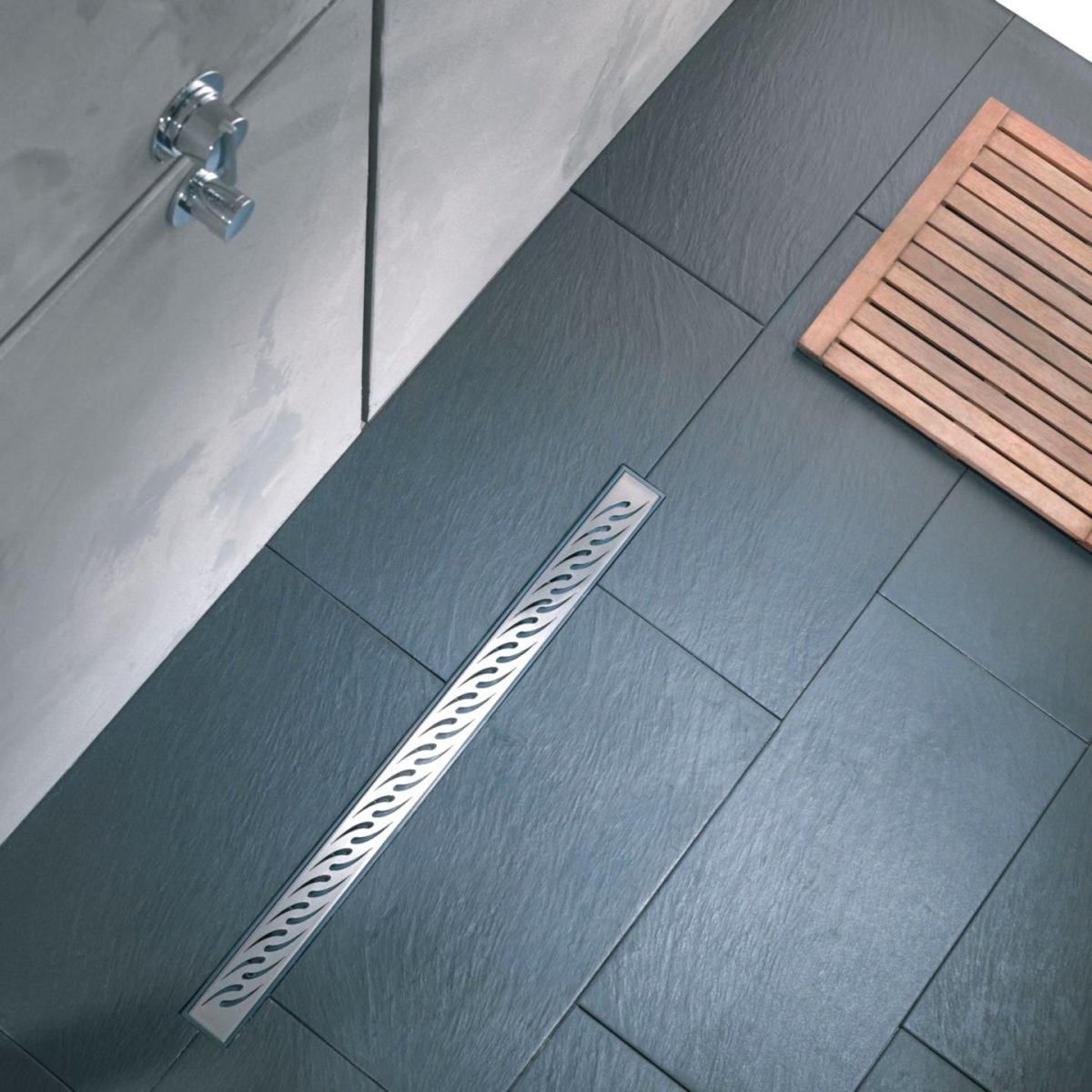 Трап для душа щелевой 80