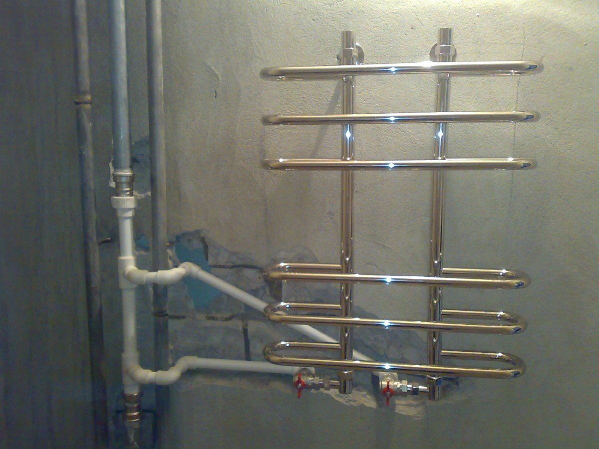 Трубопровод ГВС т3 на полотенцесушитель