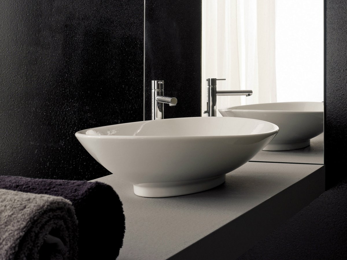 Раковина накладная Scarabeo thin-line 8045