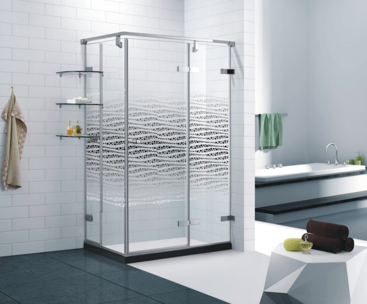 Душевая дверь раздвижная 150 матовая Титан