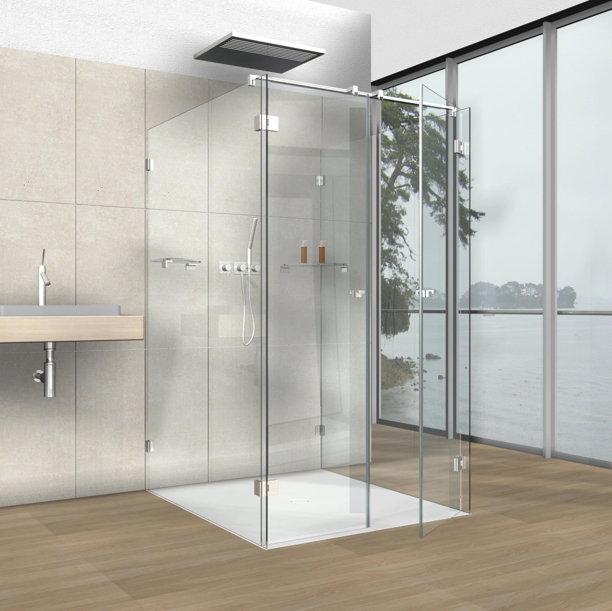 Душевая кабина модель Full Glass Shower Room ks0909 стекло 6мм