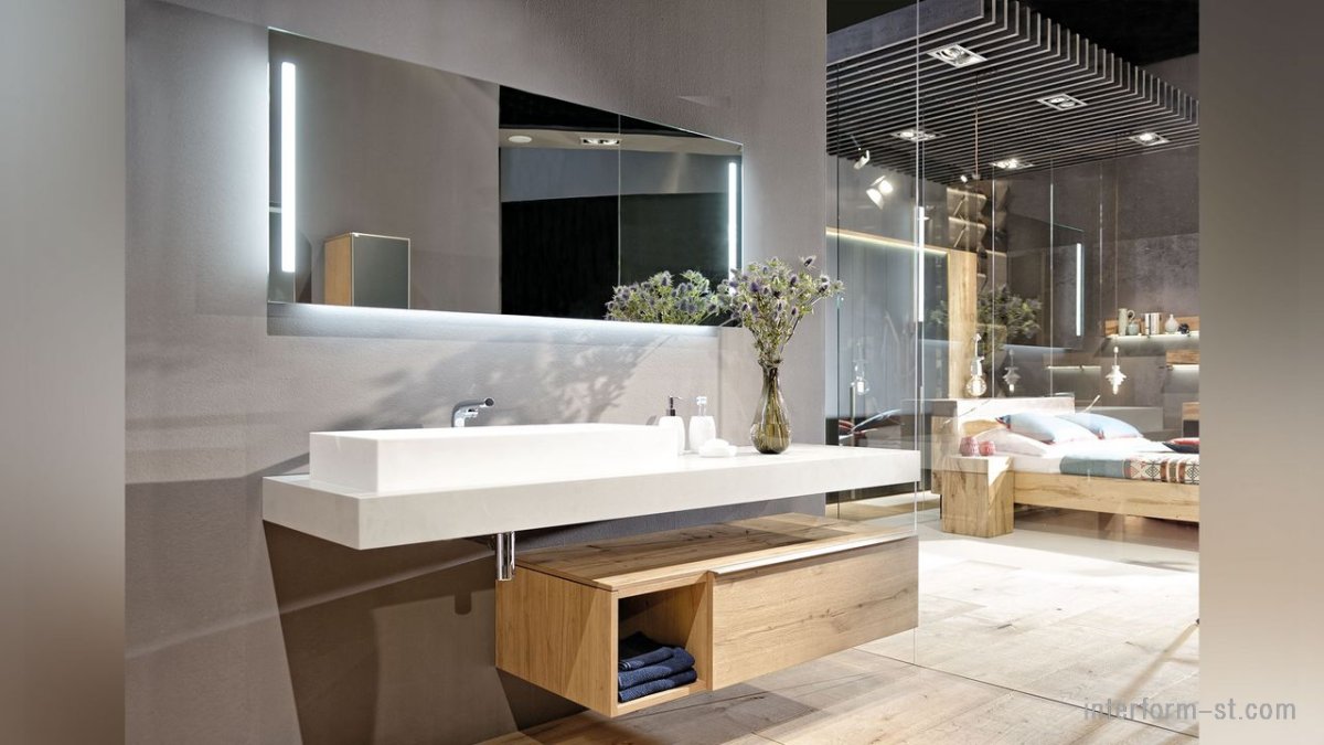 Раковина с зеркалом