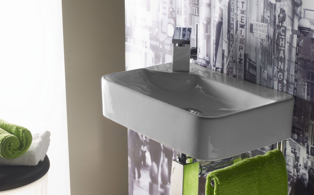 Подвесная прямоугольная мойка для ванной