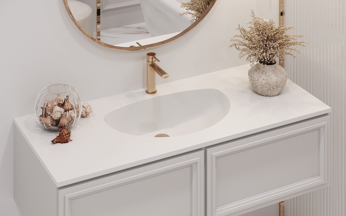 Литьевой мрамор раковина