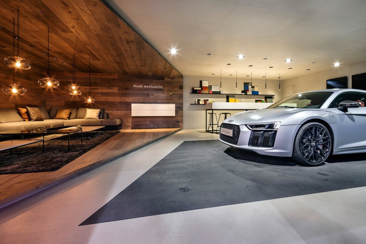 Красивый интерьер гаража