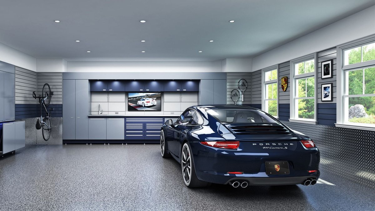 Современный гараж интерьер