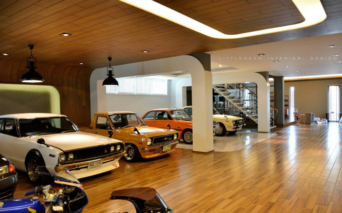 Красивый интерьер гаража