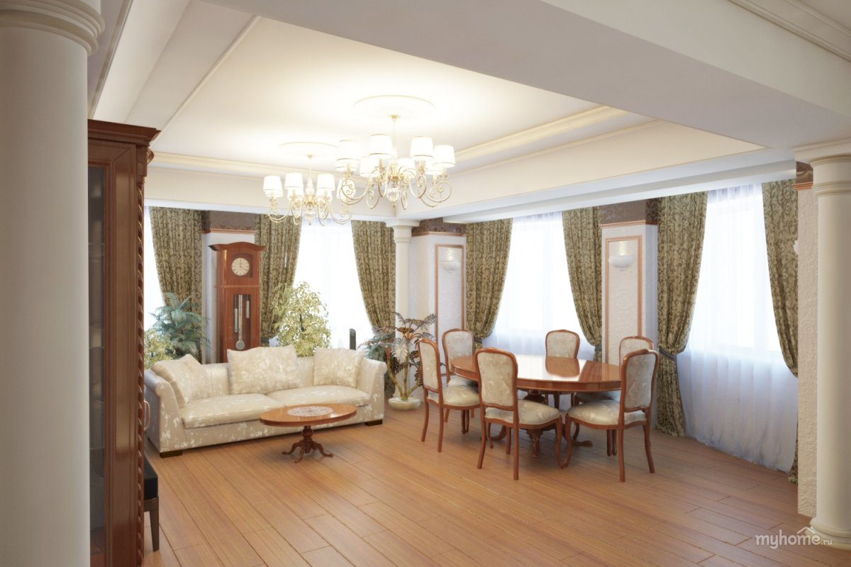 Гостиная в частном доме