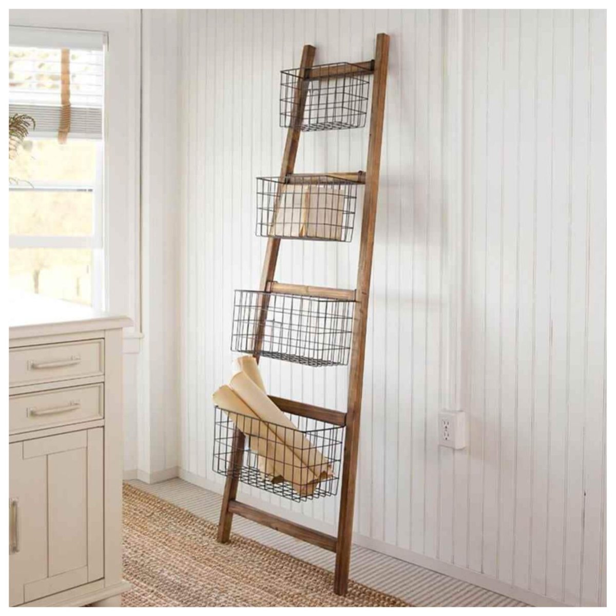 Лестница деревянная приставная