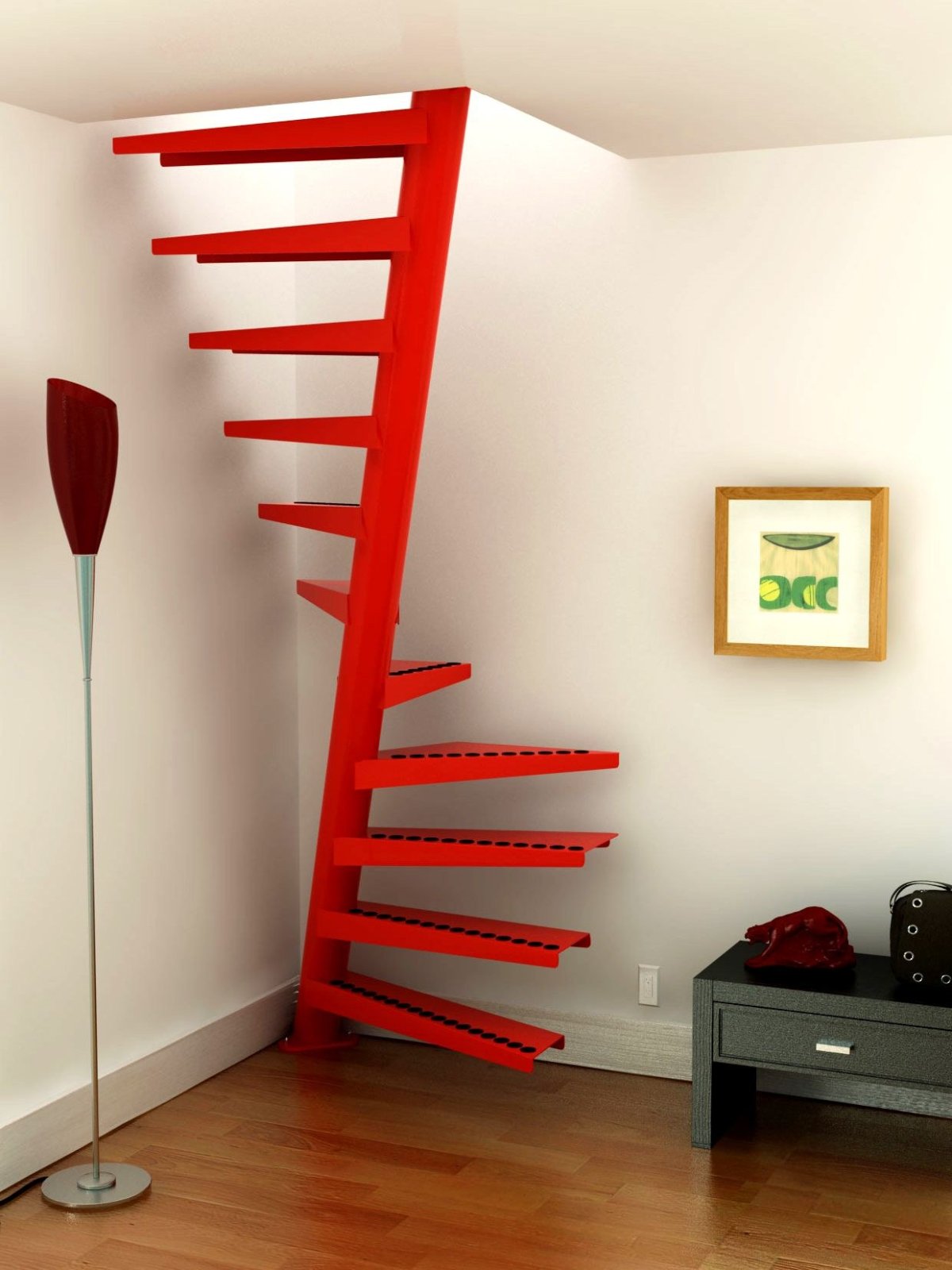 Малогабаритная винтовая лестница suono 120/60