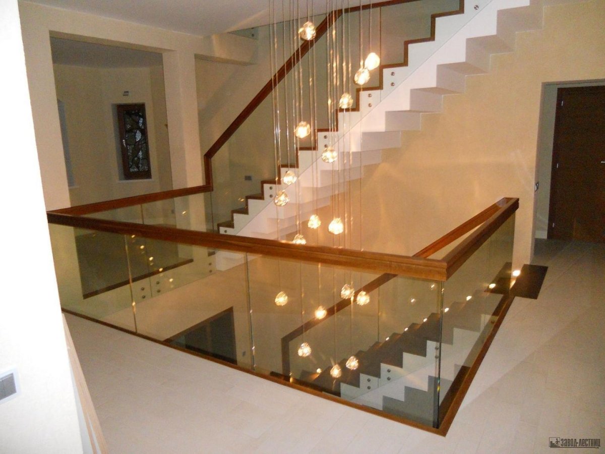 Перила со стеклом