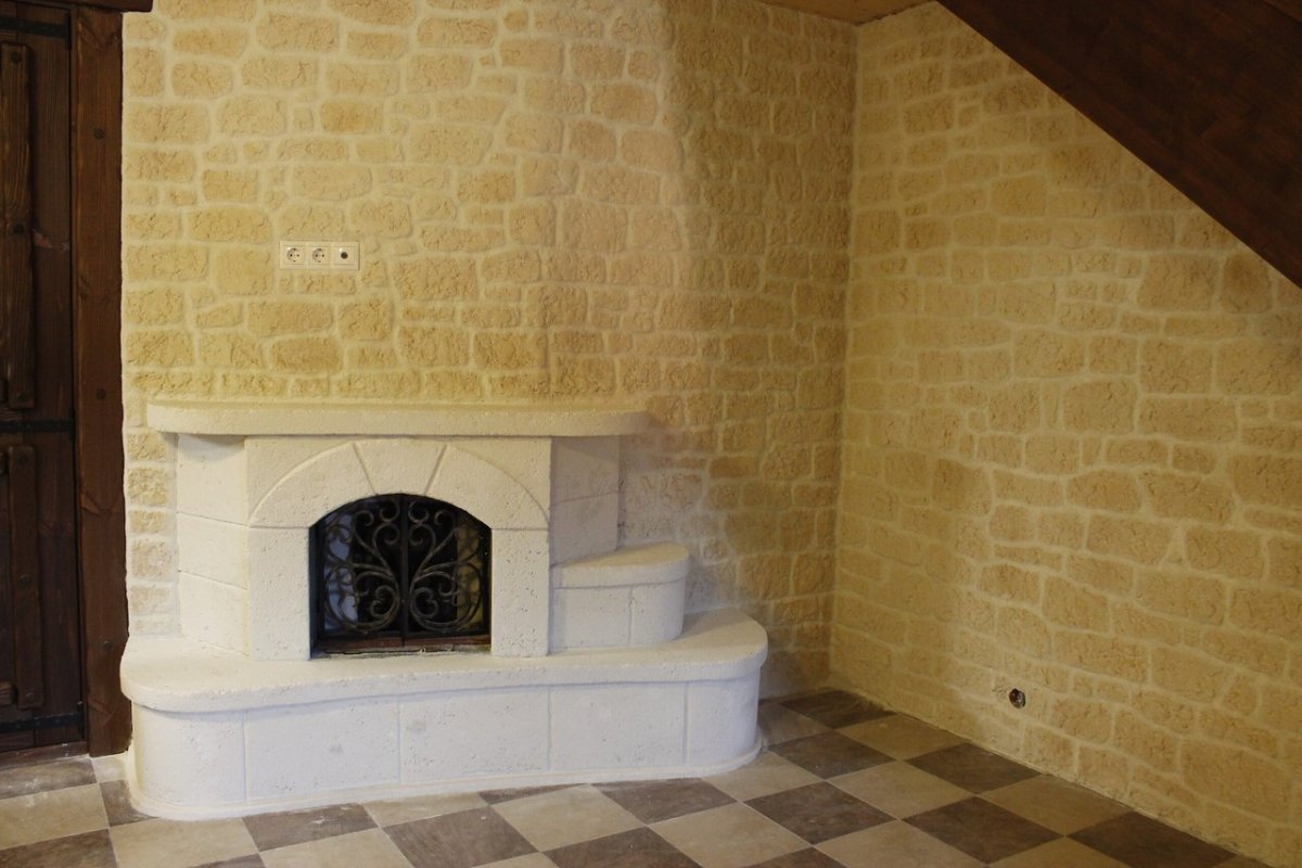 Декоративная штукатурка для печей и каминов