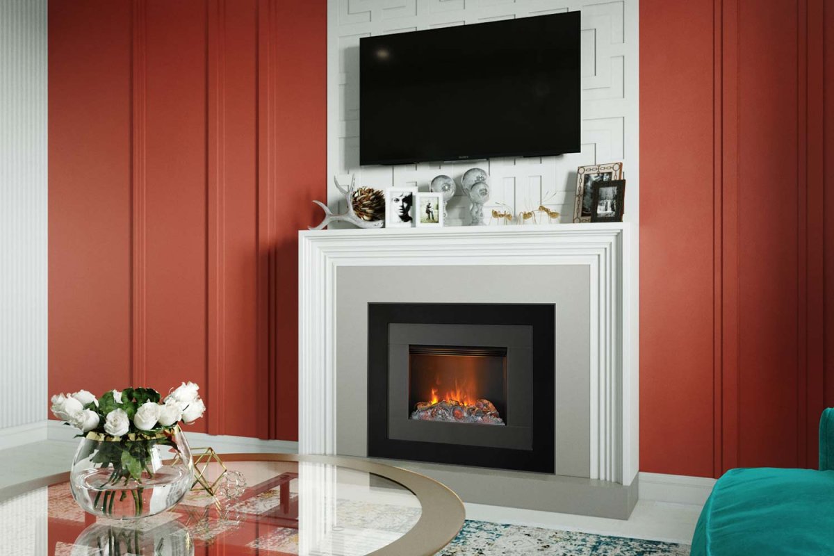 Встроенный биокамин Lux Fire кабинет 1130 s