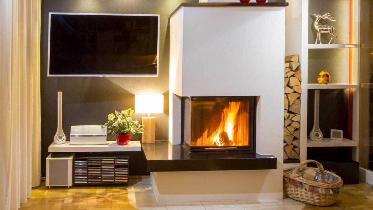 Камин в современном интерьере