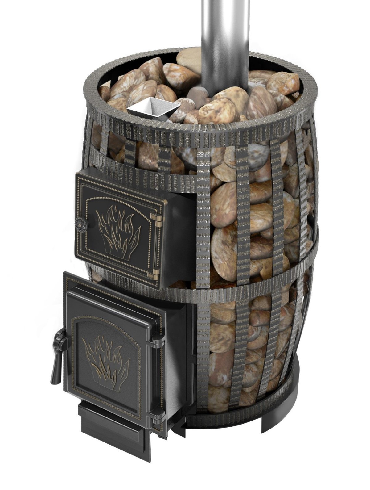 Банная печь Везувий чугунная