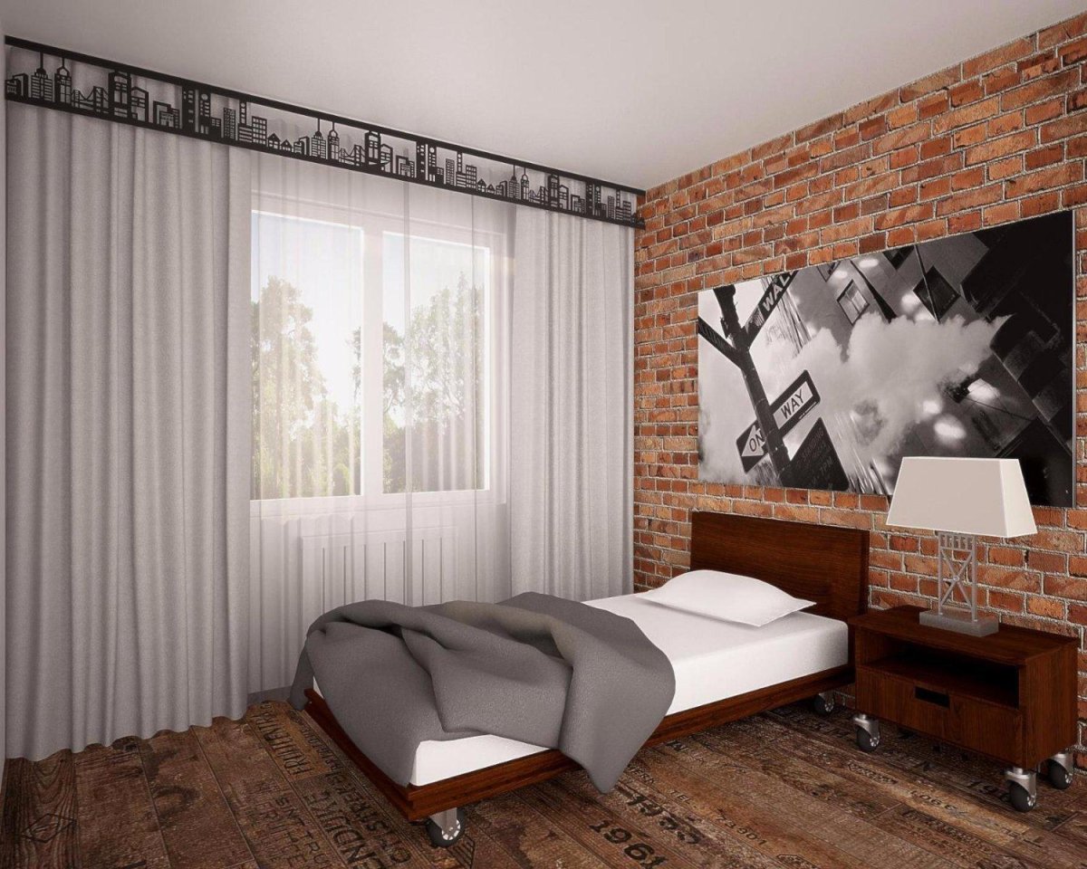 Ажурные ламбрекены в стиле лофт