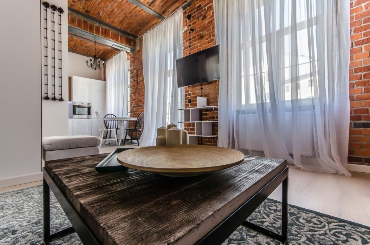 Шторы в стиле лофт