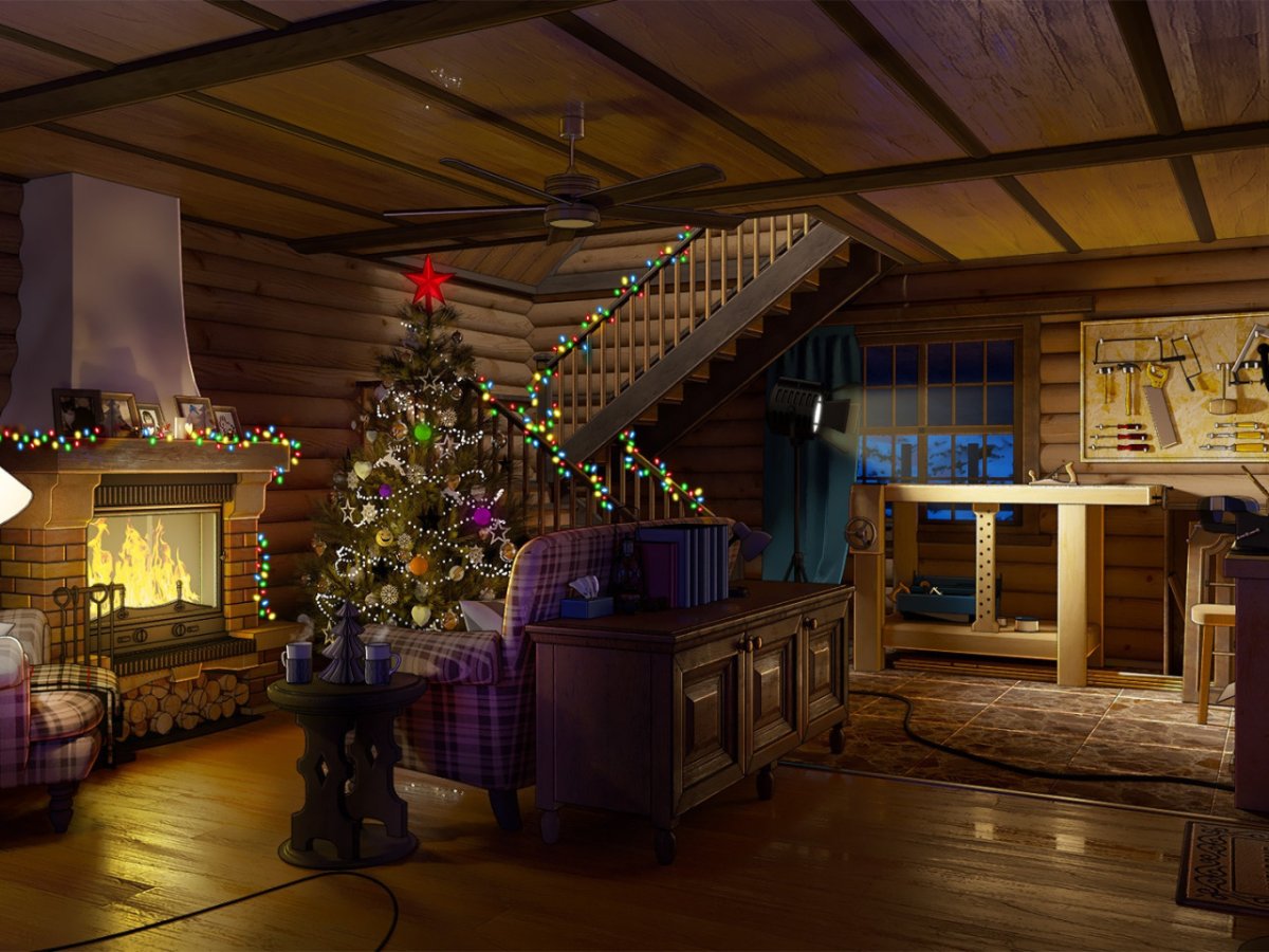 Новый год комната