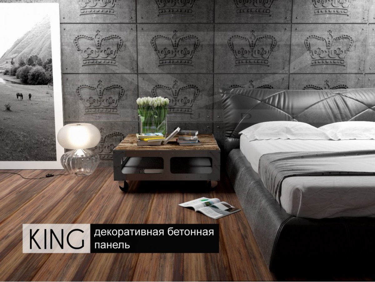 Бетонные панели для интерьера