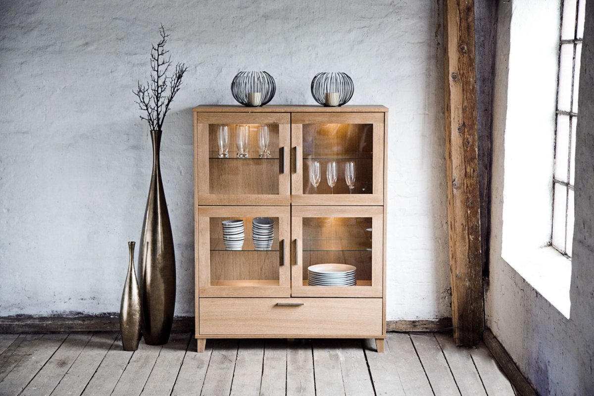 Посудный шкаф в стиле лофт