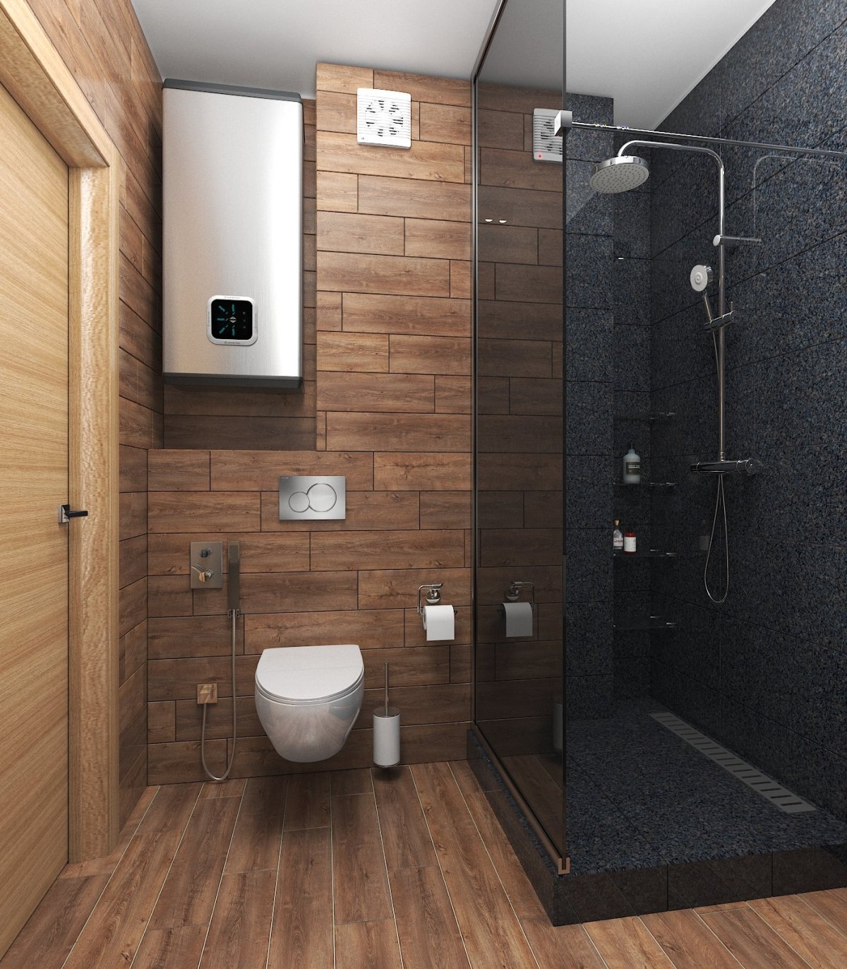 Душевая лофт 5м2