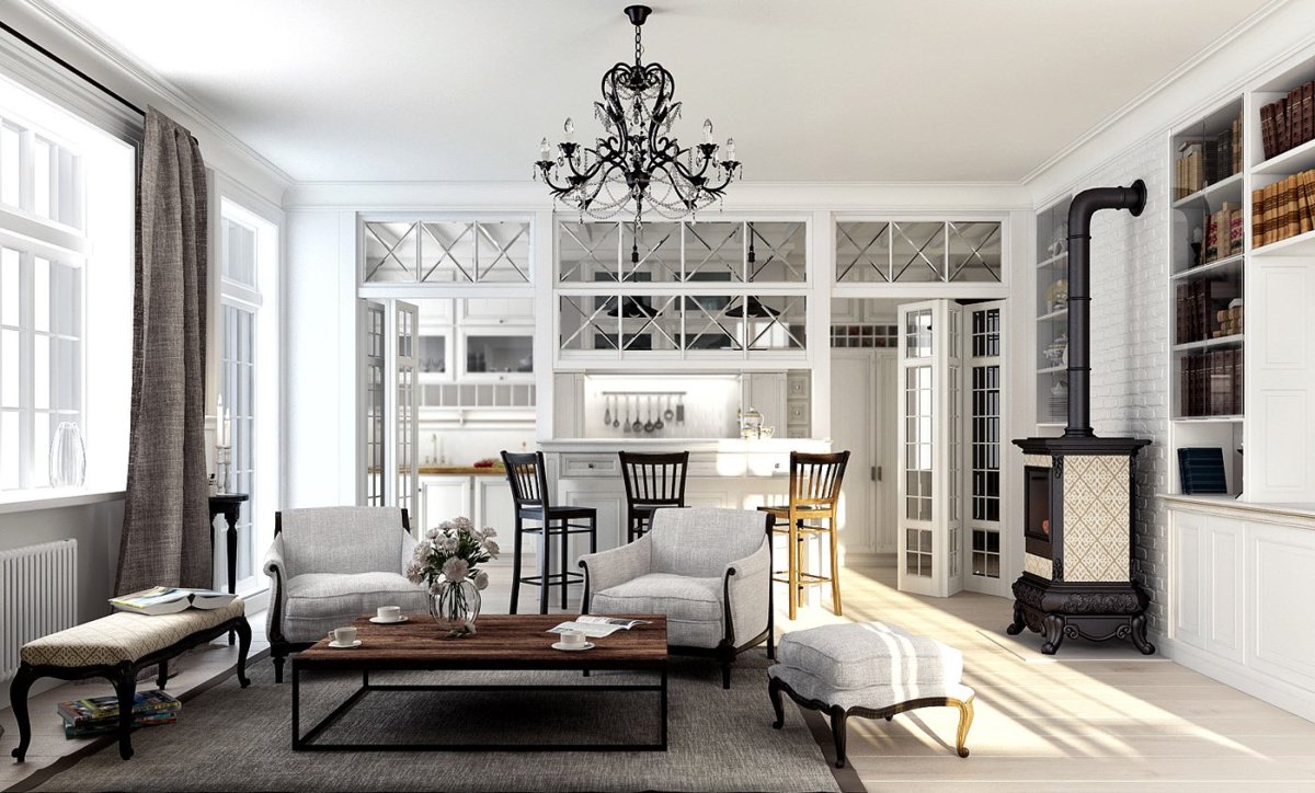 Гостиная во французском стиле