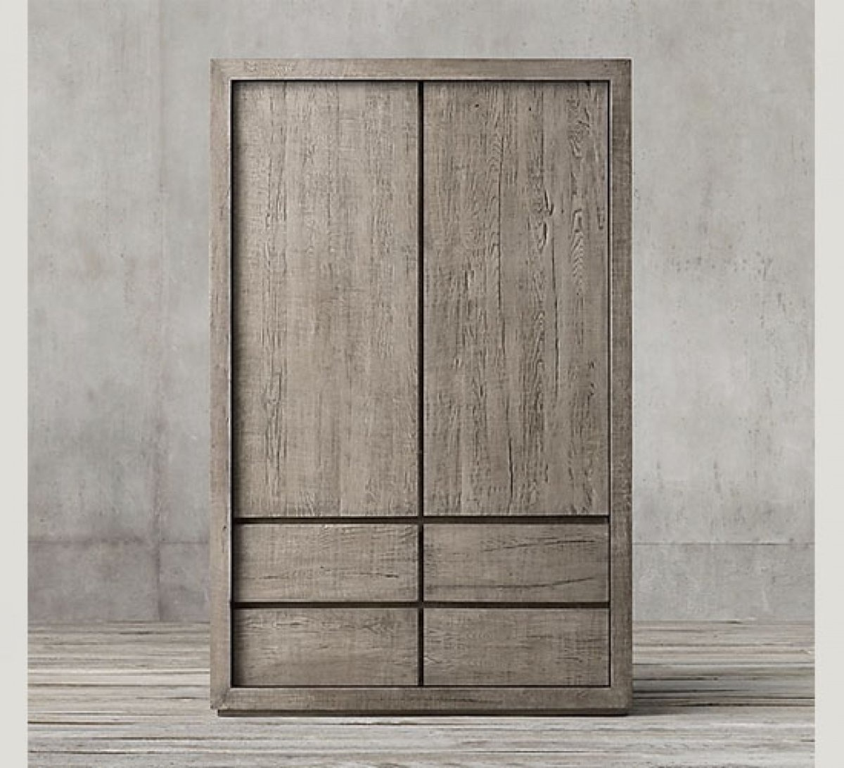 Двухдверный шкаф лофт