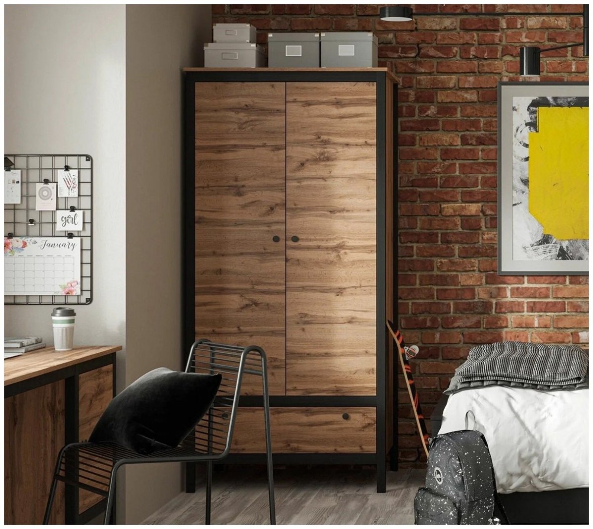 Шкаф для одежды в стиле лофт