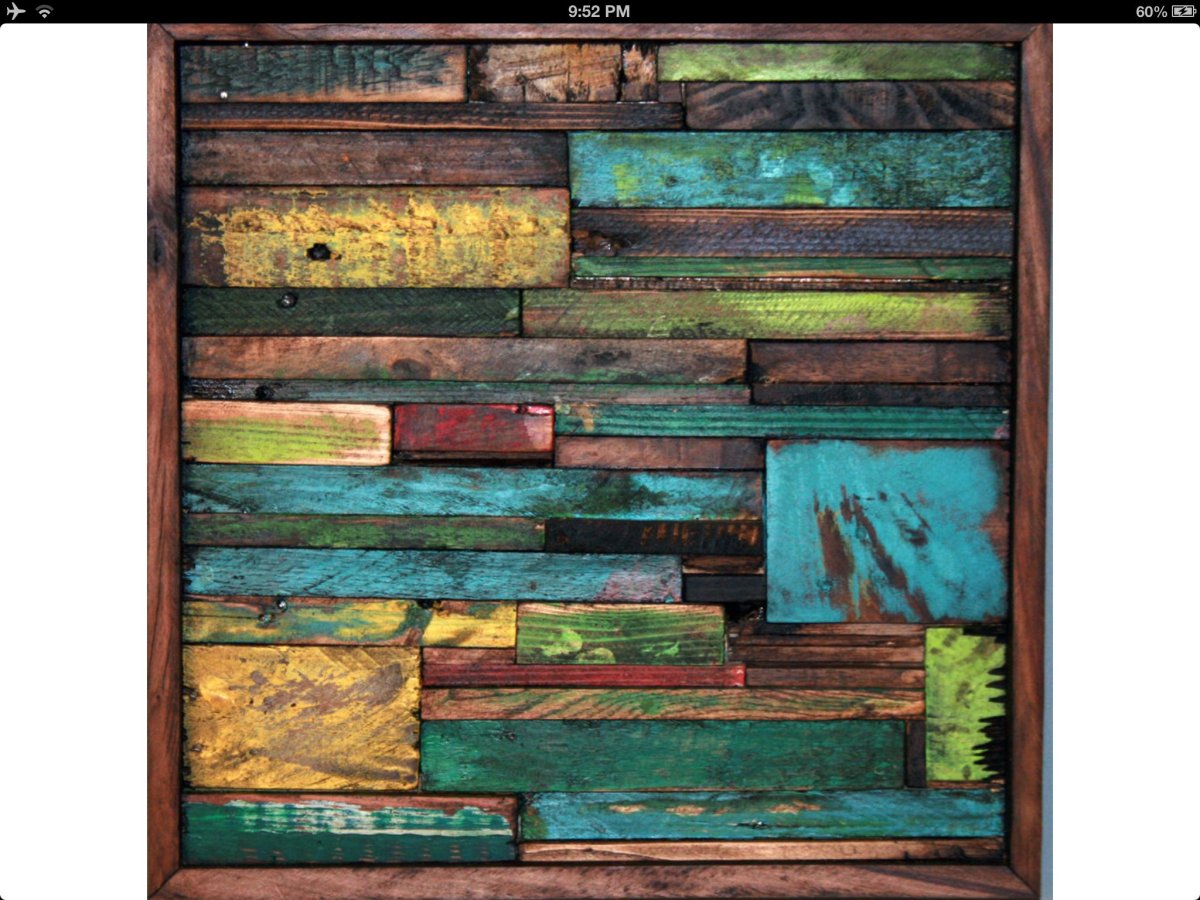 Панно из досок