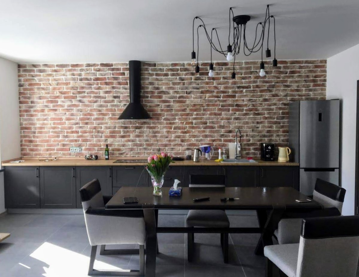 Фартук в стиле лофт