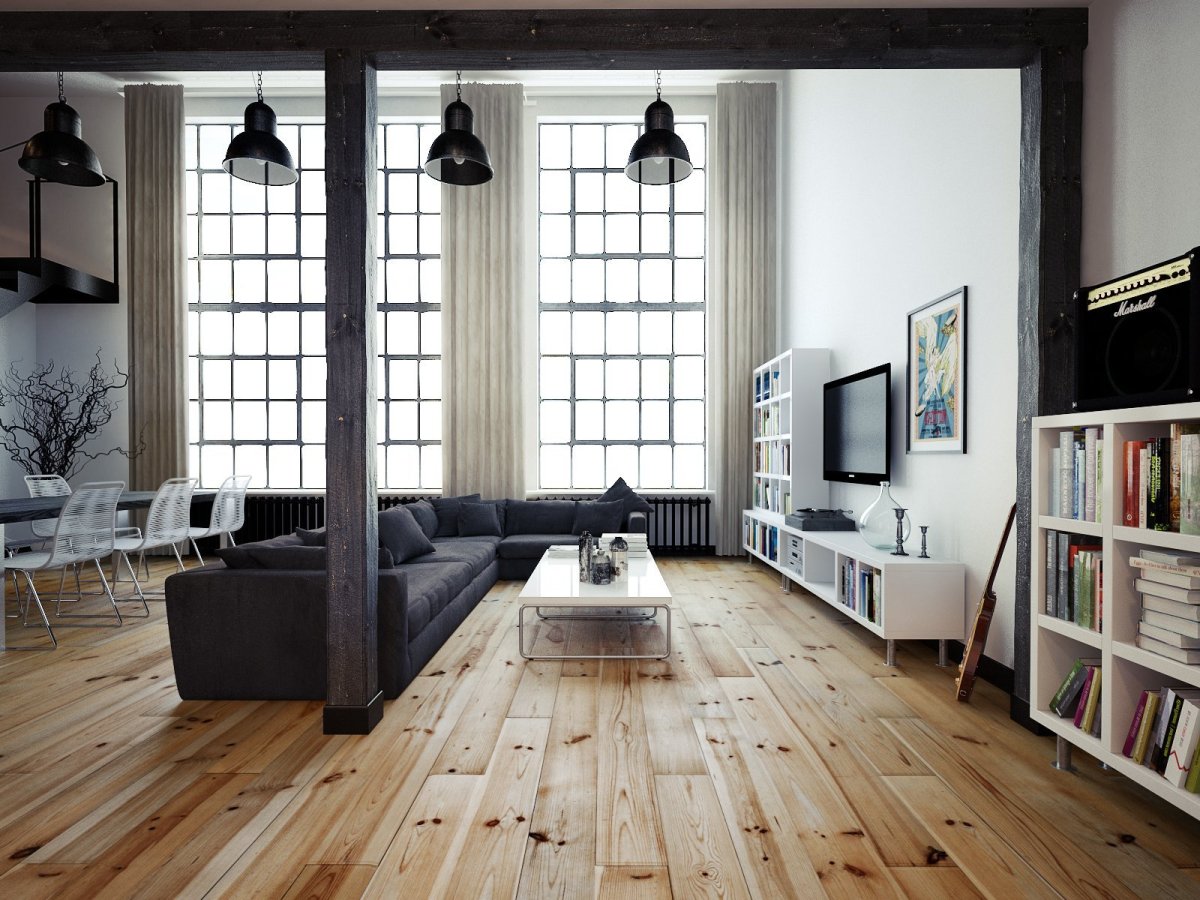 Стиль лофт Индастриал Минимализм в интерьере