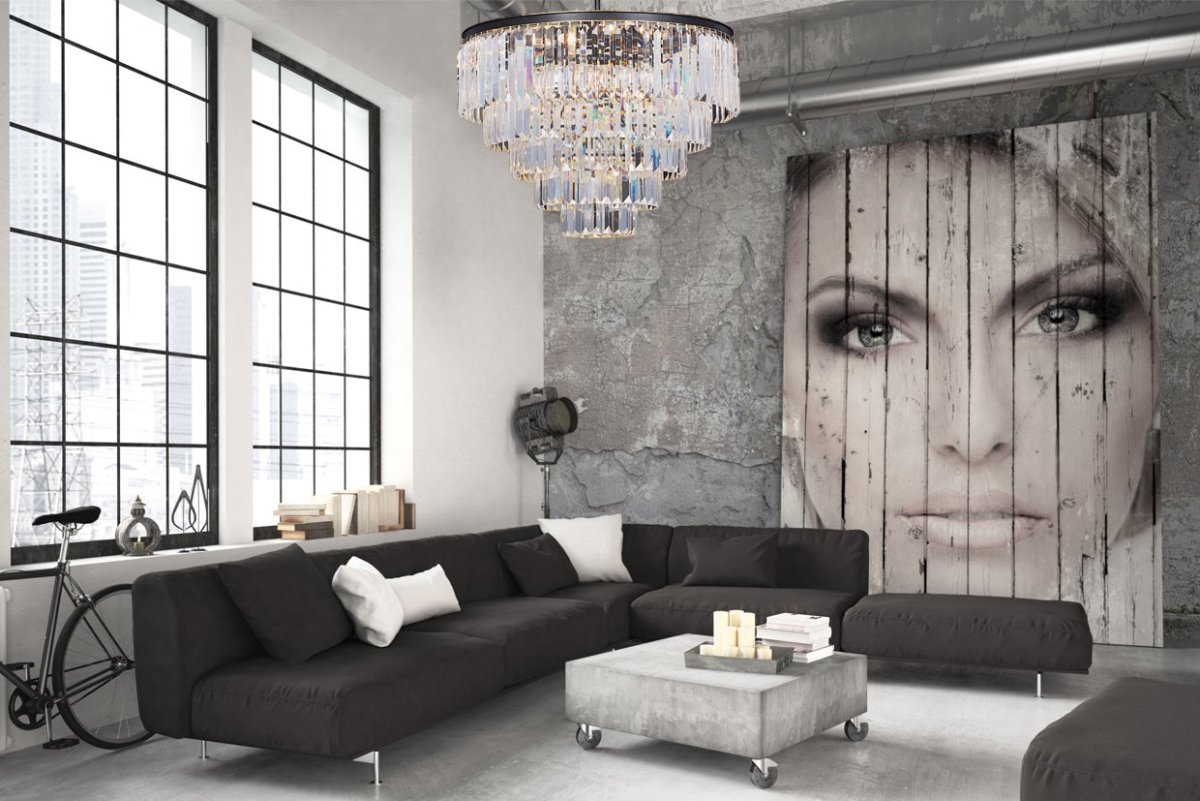 Гостиная в стиле гранж